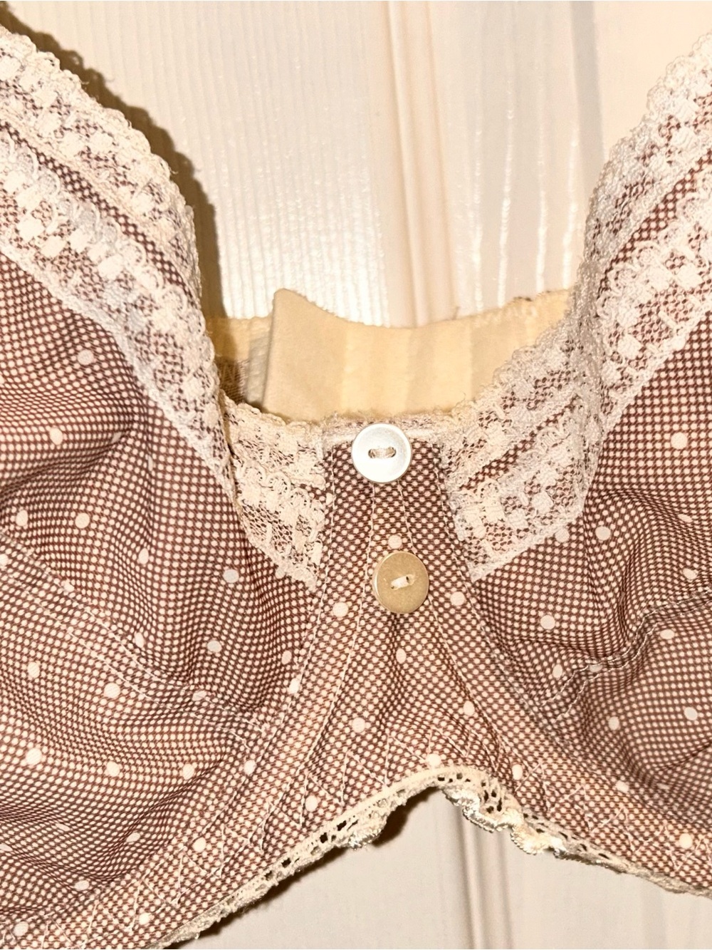 Freya Underwire Plunge Bra AA4791 Size 38E La Cafe Polka Dots New With Tags